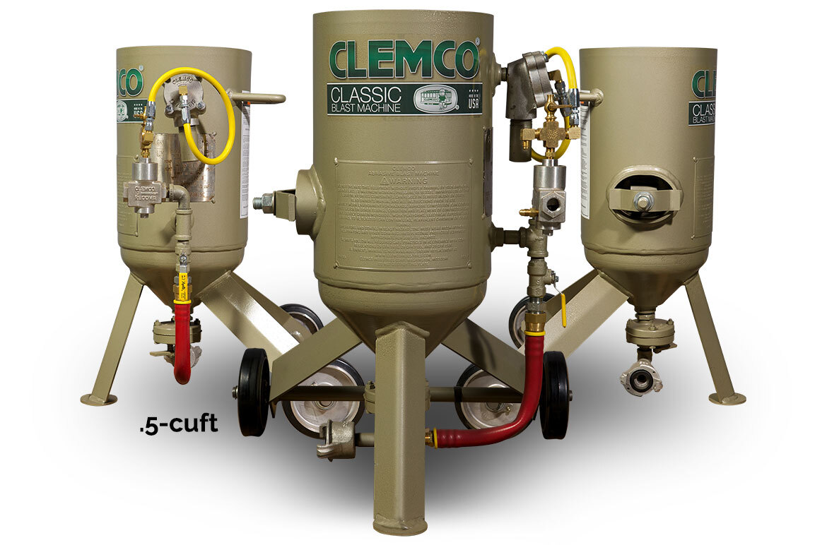 .5 cuft Abrasive Blast Machine | 180&deg; view- right, front, and left sides