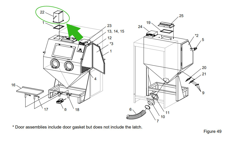AirInlet Damper Sandblasting Machines