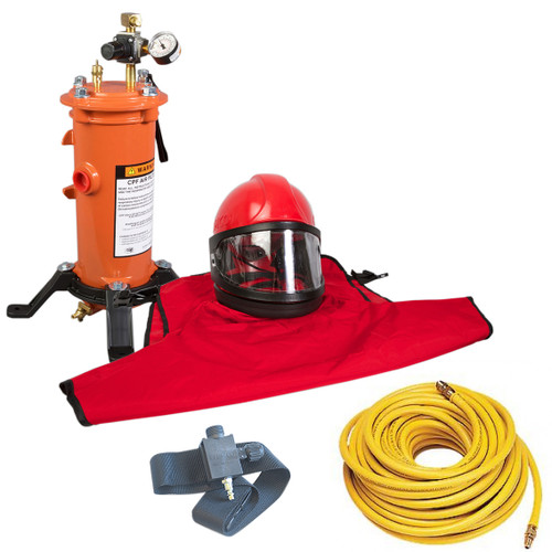 Clemco Apollo 60 HP Supplied Air Respirator with ACV, 50ft. Air