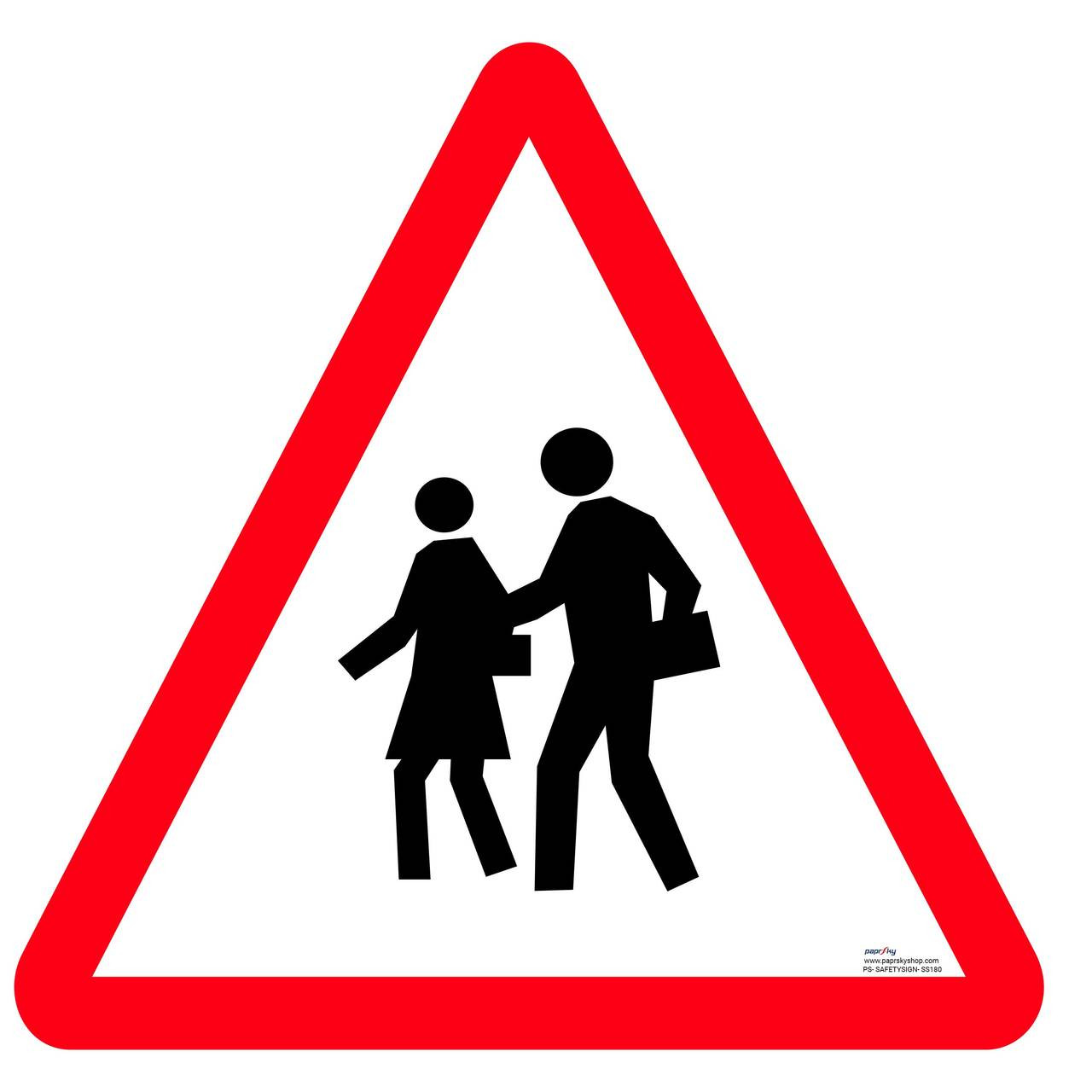 Safety sign - Cycle crossing