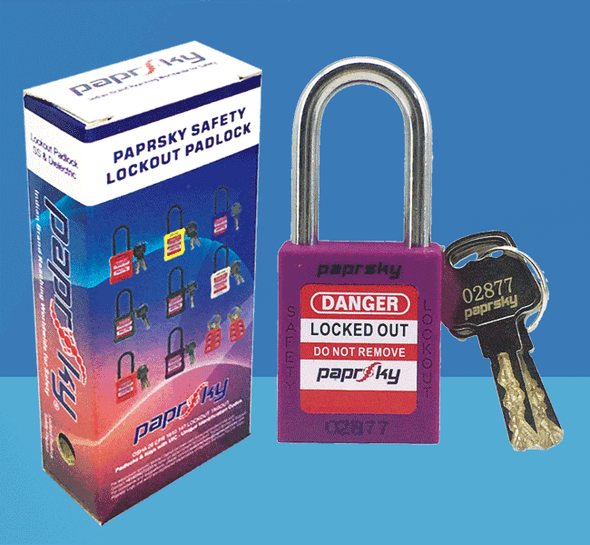 Lockout Padlock Purple LOTO locks PS-LOTO-PPR-38 قفل السلامة [[product_type]]