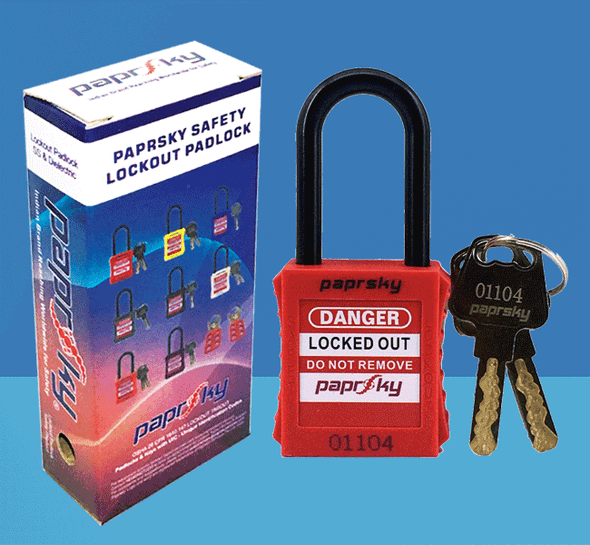 Dielectric Padlock Red LOTO locks PS-LOTO-PPNR-38 قفل السلامة [[product_type]]