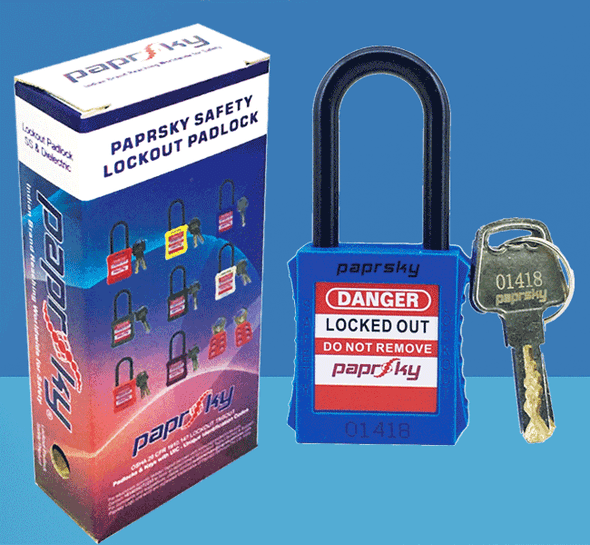 Dielectric Padlock Blue LOTO locks PS-LOTO-PPNR-38 قفل السلامة [[product_type]]