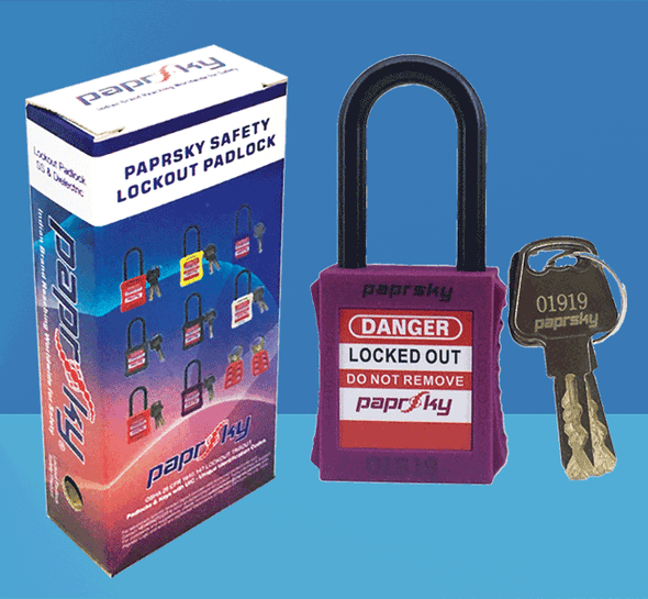 Dielectric Padlock Purple LOTO locks PS-LOTO-PPNR-38 قفل السلامة [[product_type]]