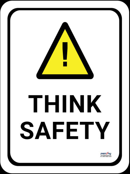 Safety sign - Think safety [[product_type]]