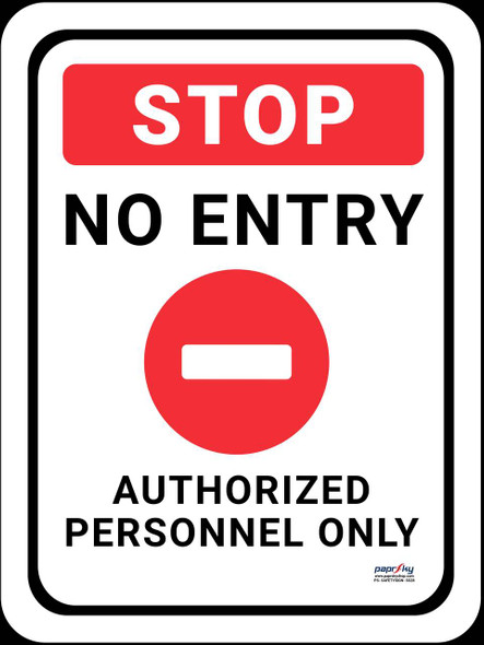 Safety sign - Stop - No Entry - Authorized Personnel only [[product_type]]