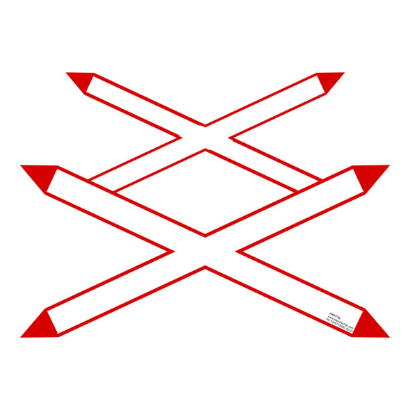 Safety sign - DOUBLE CROSS OF ST. ANDREW [[product_type]]