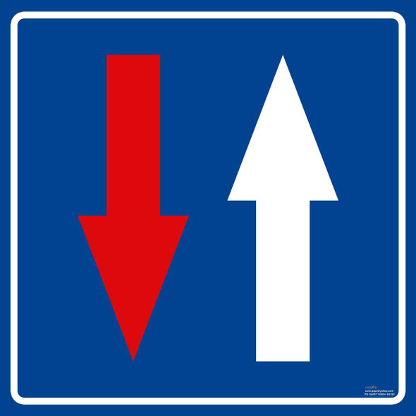 Safety sign - Give way to oncoming vehicles [[product_type]]