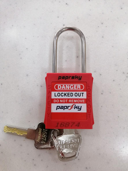 Thin shackle 4mm safety loto padlock in Saudi Arabia [[product_type]]