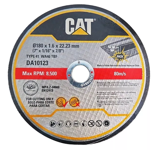 CAT DA10123 180mm x 1.6mm Flat Cutting Disc
