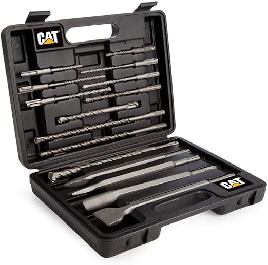 CAT DA03902 16 Piece SDS Plus Drill and Chisel Set