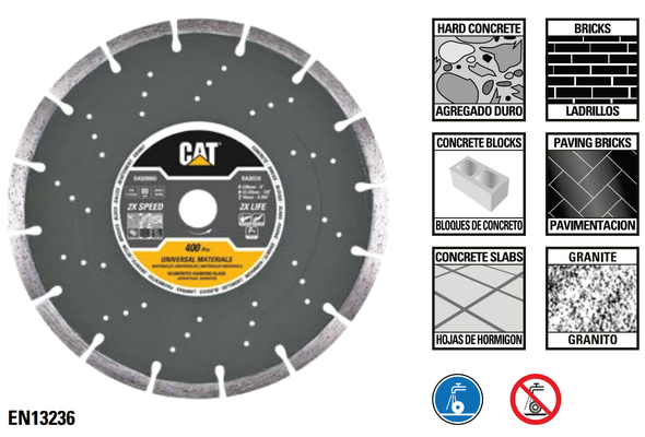 CAT DA32002 115mm 400 Pro Universal Diamond Blade
