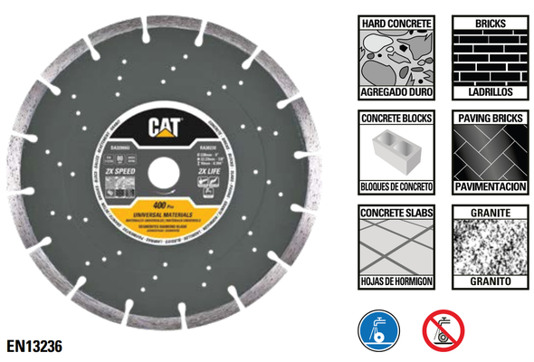 CAT DA32006 230mm 400 Pro Universal Diamond Blade
