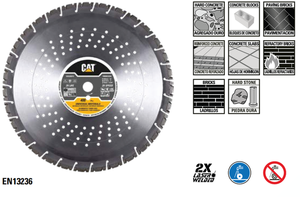 CAT DA32804 300mm 400 Pro Reinforced Concrete Blade
