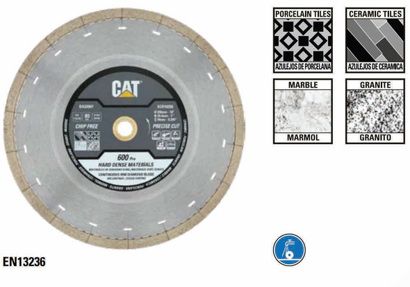 CAT DA33500 105mm 600 Pro Laser Scroll Diamond Blade
