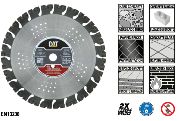 CAT DA33010 230mm 600 Pro K Turbo Diamond Blade
