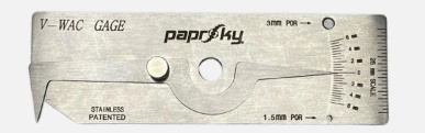 V-WAC WELDING GAUGE (WITH POR) (PSPT-SS-VWWG-6-25)