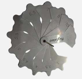 WELD FILLET/RADII GAUGE – 12 LEAVES PSPT-SS-WFG-3-12
