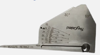 SLIDING POINTER SKEW FILLET WELD GAUGE