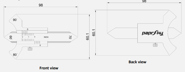 VERNIER WELD SEAM GAUGE (CALLIPER TYPE)  (PSPT-SS-WGCT-60-20) 