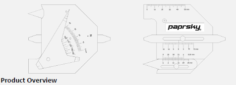 3-SLIDE UNIVERSAL WELD GAUGE – 160°  (PSPT-SS-SUWG-3-160) 