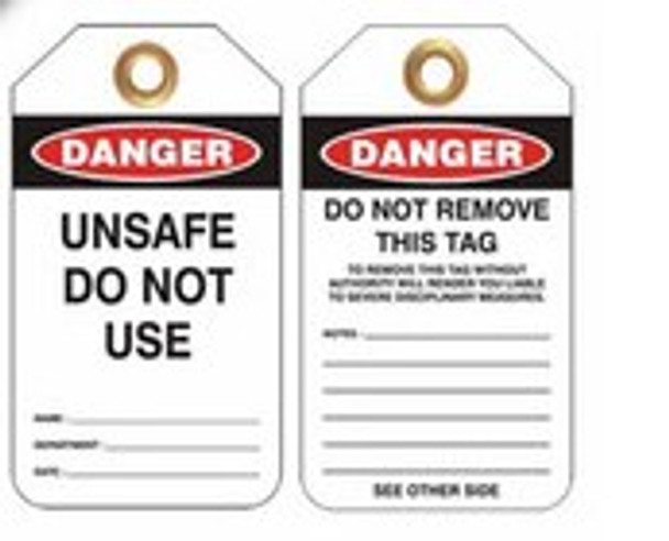 Lockout Tag Danger Unsafe Do Not Use علامات السلامة [[product_type]]