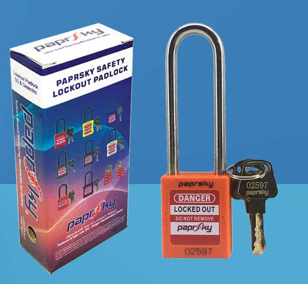 Lockout Padlock Orange LOTO locks PS-LOTO-PPR-76 قفل السلامة [[product_type]]
