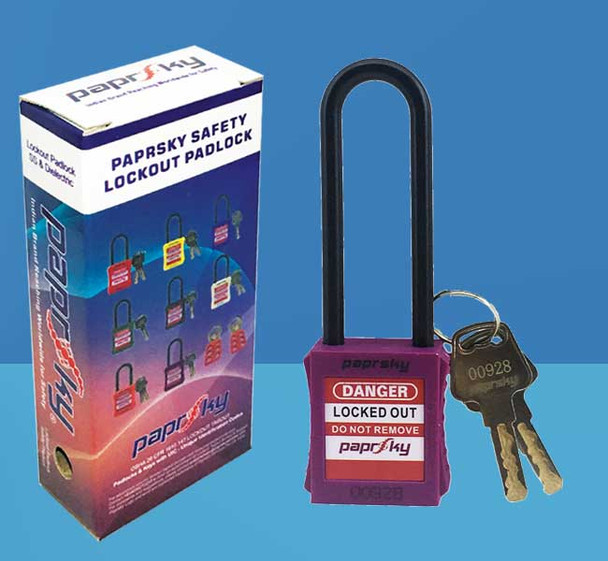 Dielectric Padlock Purple LOTO locks PS-LOTO-PPNR-76 قفل السلامة [[product_type]]