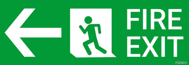 Safety sign - Fire Exit left [[product_type]]