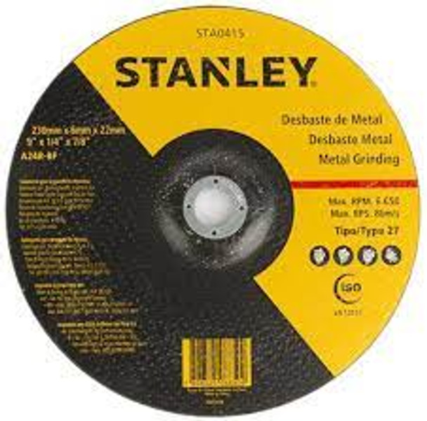 STANLEY  230 x 6 x 22 metal grinding wheel t27 STA0415