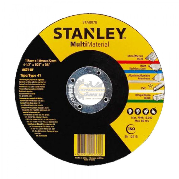 STANLEY ST-4 1/2 X1.0X7/8 Multi Material Cutting STA8070