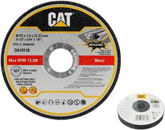 CAT DA10115 115mm Slim Cutting Disc 1.0mm Flat Type
