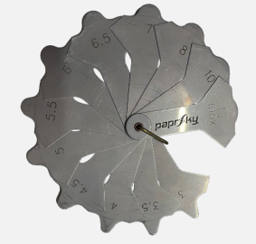 WELD FILLET/RADII GAUGE – 12 LEAVES PSPT-SS-WFG-3-12