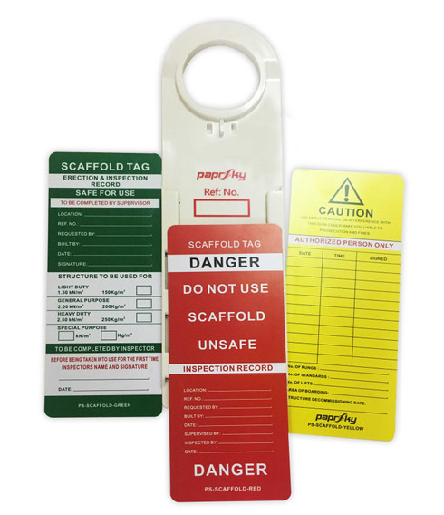 Scaffolding Tag, scaffold tag holder Lockout safety Scaffold