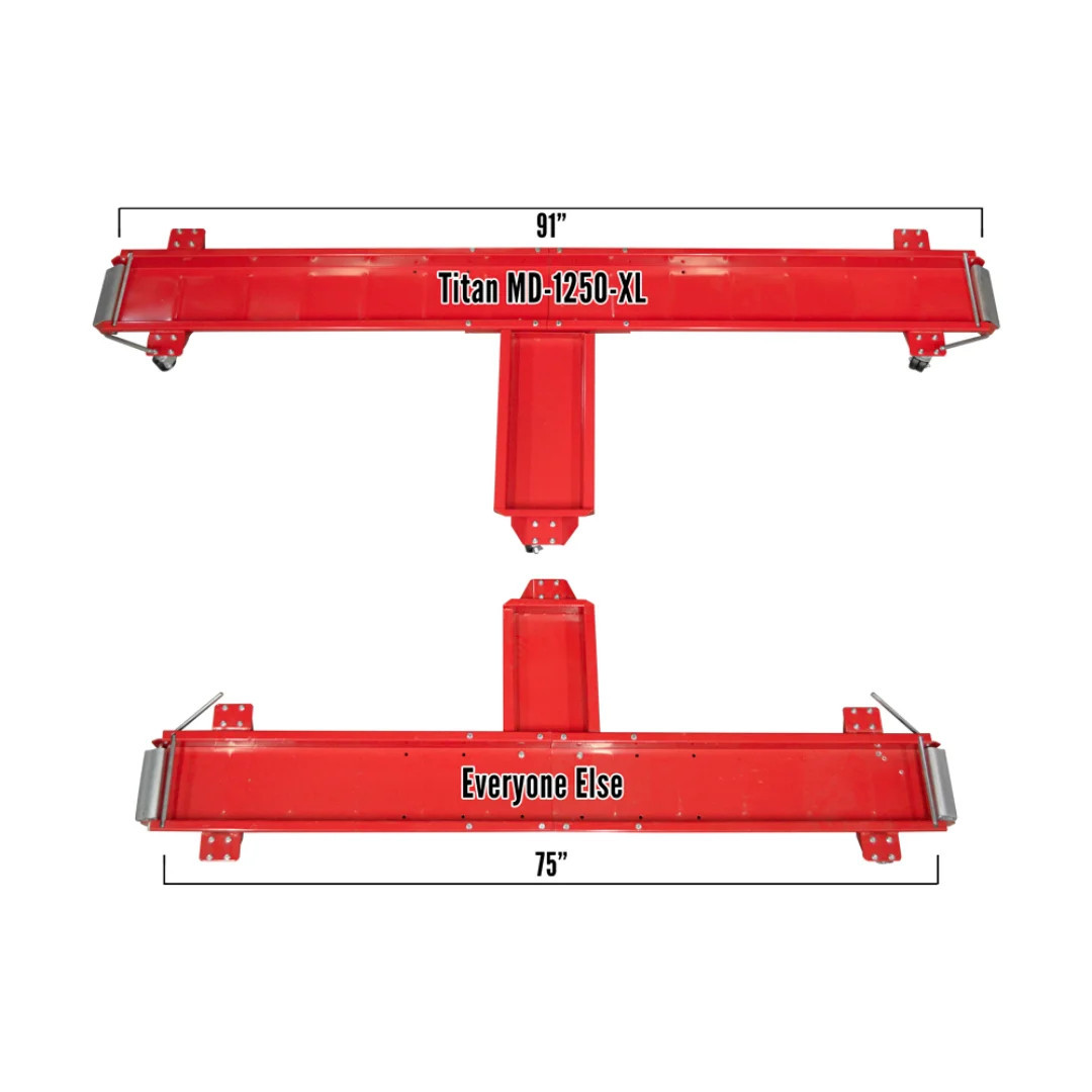 Titan Lifts Md-1250-Xl 1,250 Lb Motorcycle Dolly