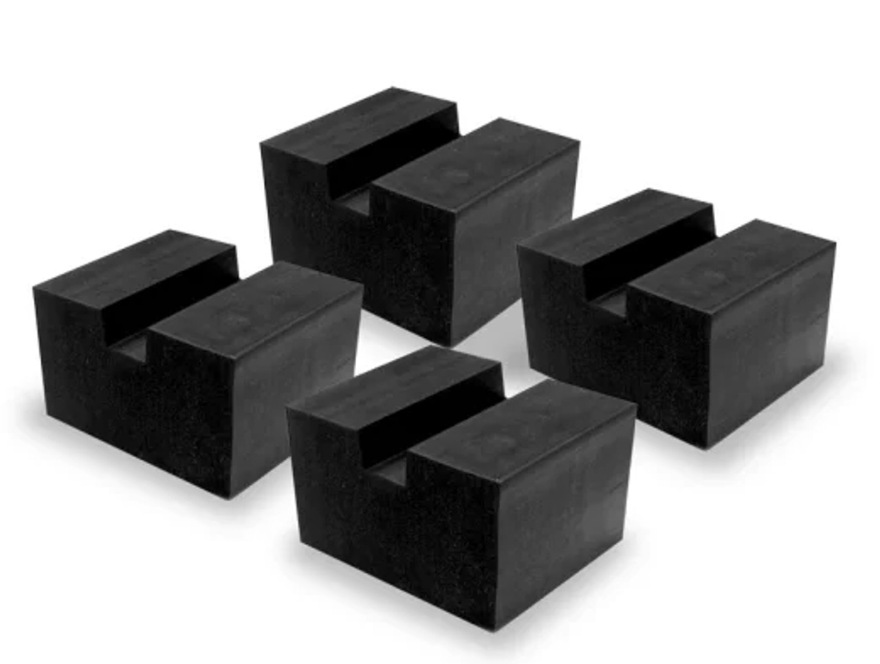 3 Tall Solid Rubber Stack Blocks for Any Auto Lift or Rolling Jack / Set  of 2 Blocks