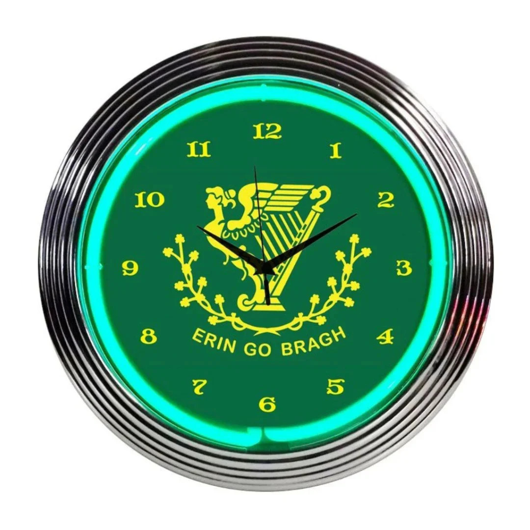 Neonetics Irish Erin Go Bragh Neon Clock - Thumbnail 4