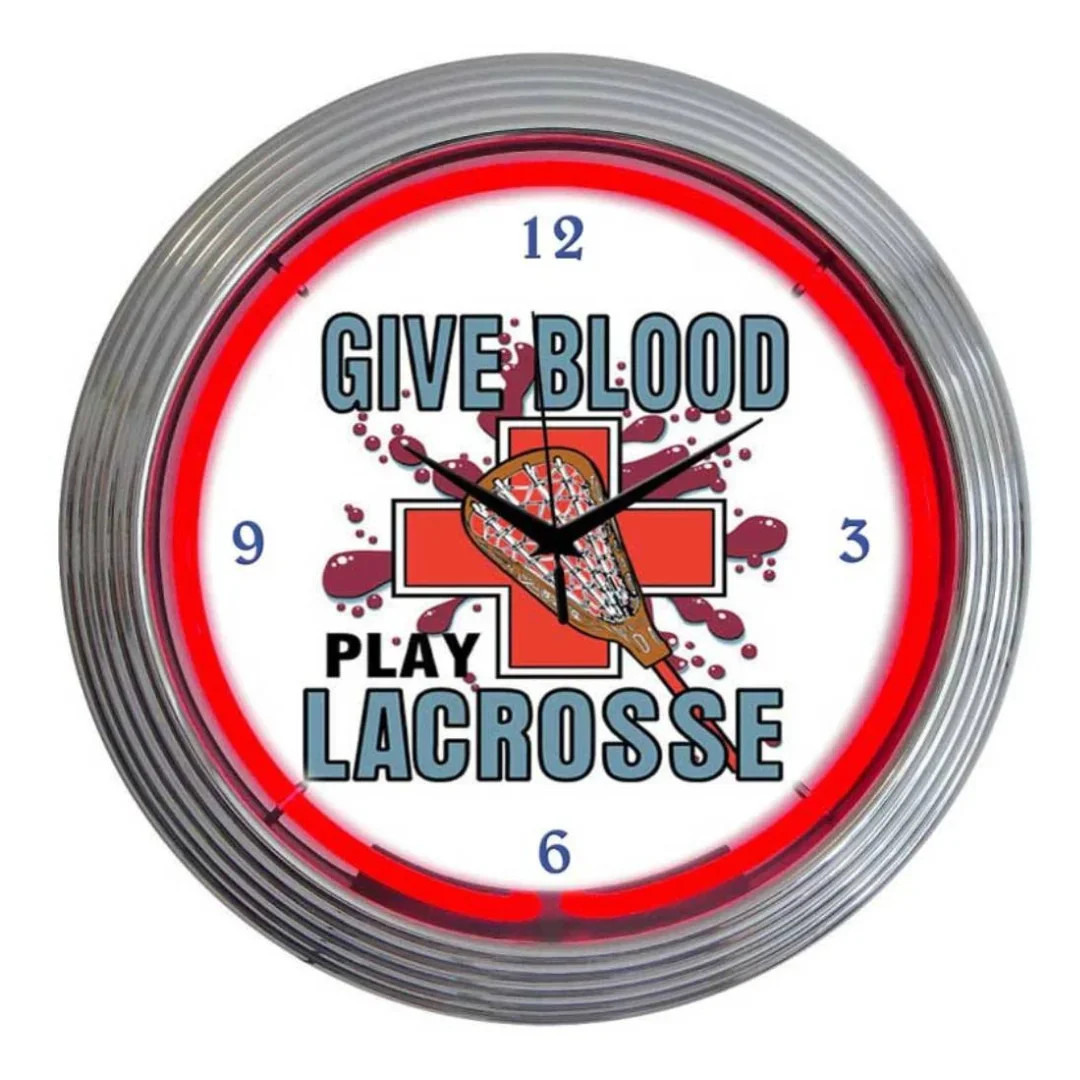 Neonetics Lacrosse Neon Clock - Thumbnail 5
