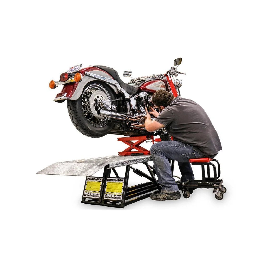 Quickjack Motorcycle Lift Platform w/ Front Wheel Vise