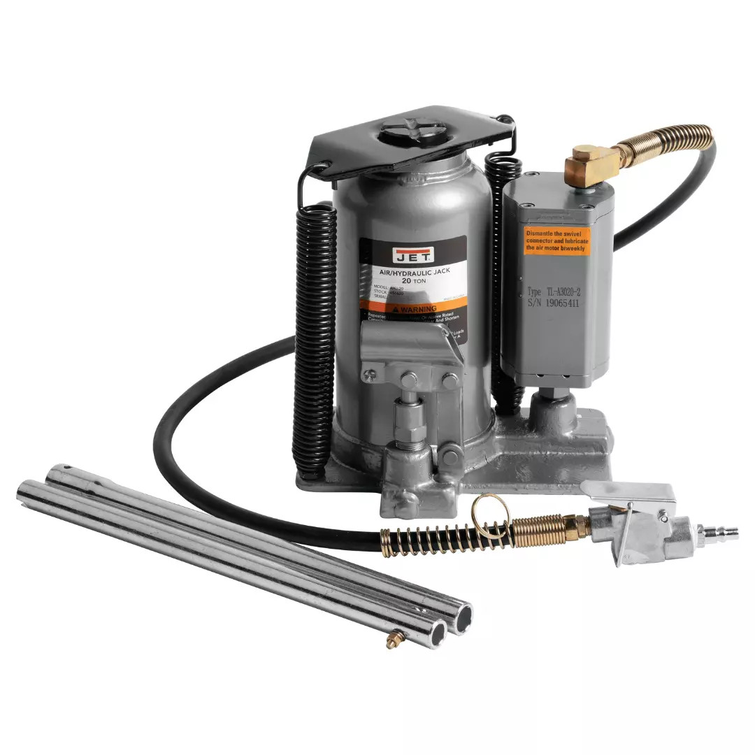 JET Tools 456620 AHJ-20, 20 Ton Air/Hydraulic Bottle Jack