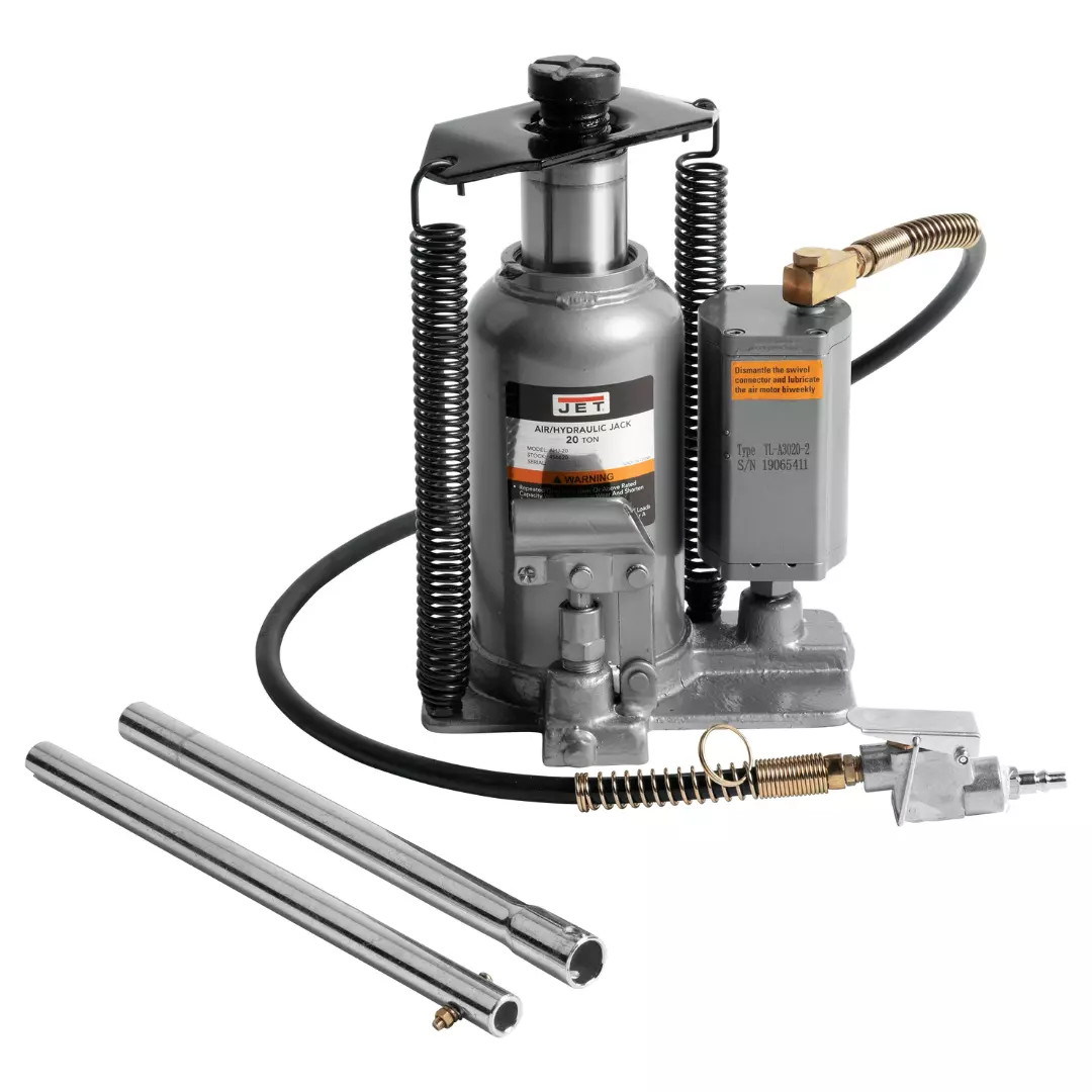 JET Tools 456620 AHJ-20, 20 Ton Air/Hydraulic Bottle Jack