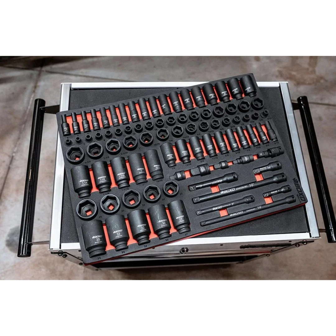 BOZLESセット Kobalt 277-Piece Standard (SAE) and Metric Polished Chrome