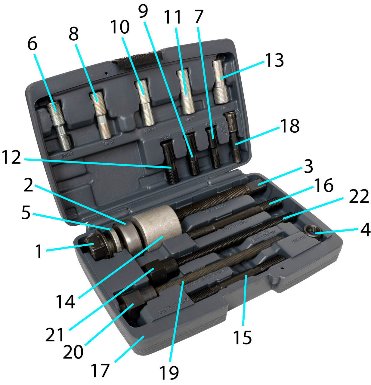 Lisle 53790 Harmonic Balancer Installer Kit 13 Adapters