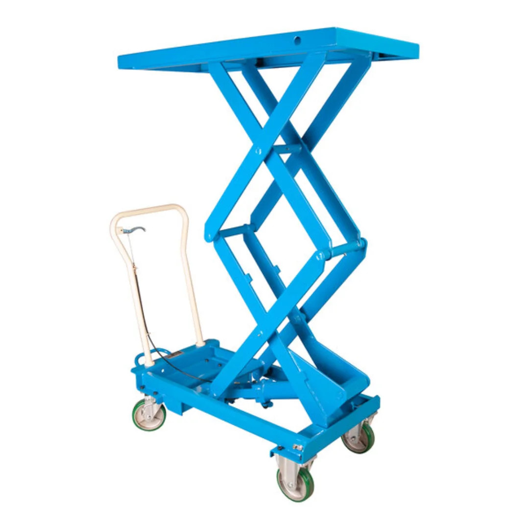 Bishamon BX-50W Mobile Lift Table - Double Scissor Model