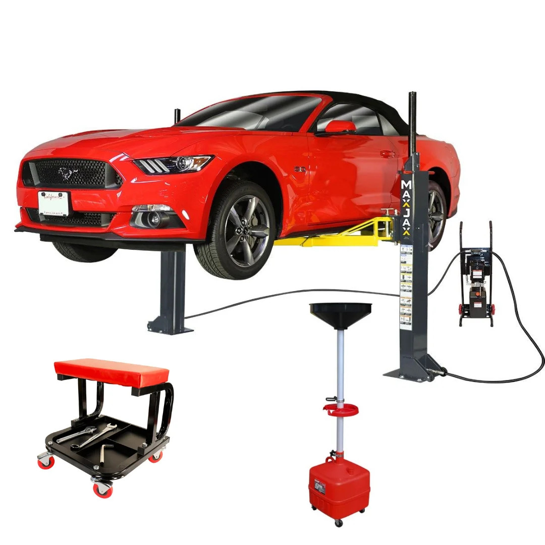 MaxJax M7K 7,000 Lbs Portable Car Lift - Deluxe Package