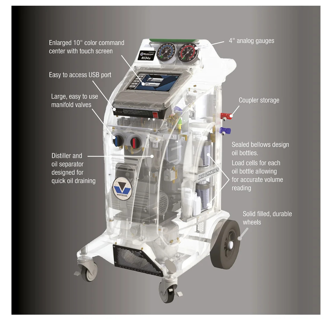 Mastercool COMMANDER2100 Fully Automatic R134a RRR Machine