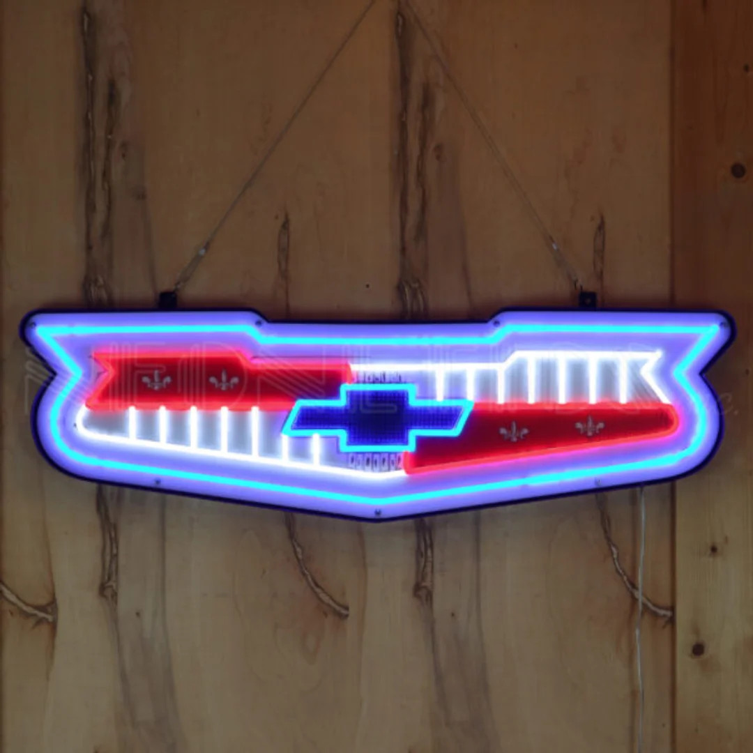 57 Chevy Emblem LED Neon Sign: Buy Chevrolet Grill at JMC