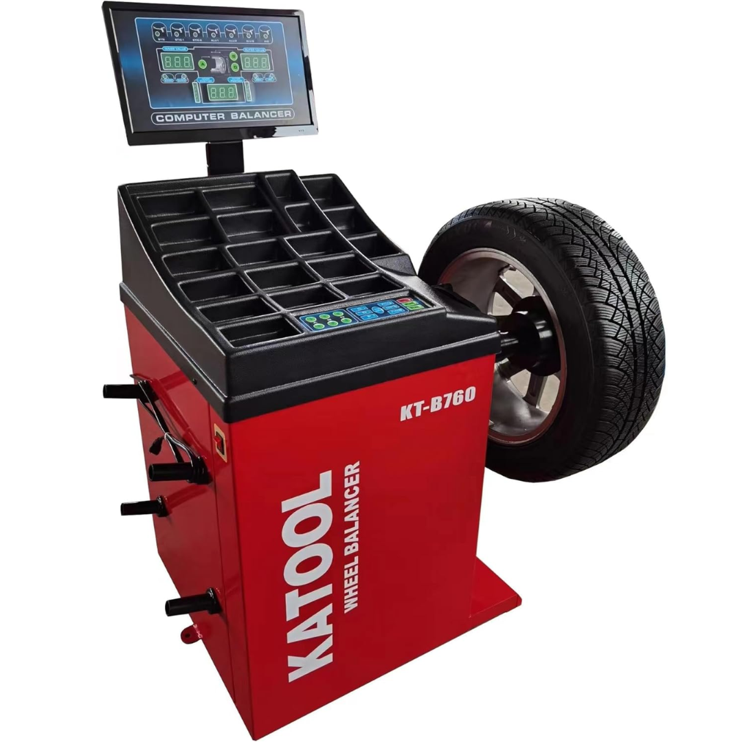Katool KT-B760 Wheel Balancer with Laser and Automatic Ruler