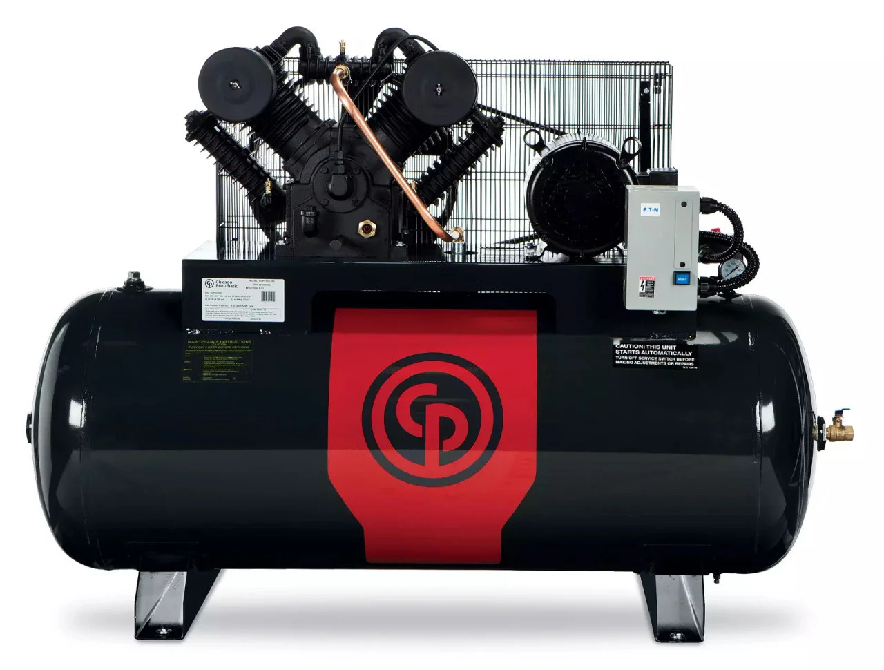 Chicago Pneumatic RCP-C10123H Iron Series Two Stage Electric Simplex ...