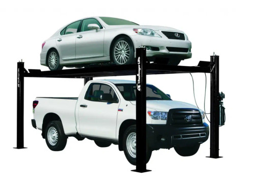 Challenger Lifts CL4P9W 9000 Lbs Four Post Wide Home Car Lift